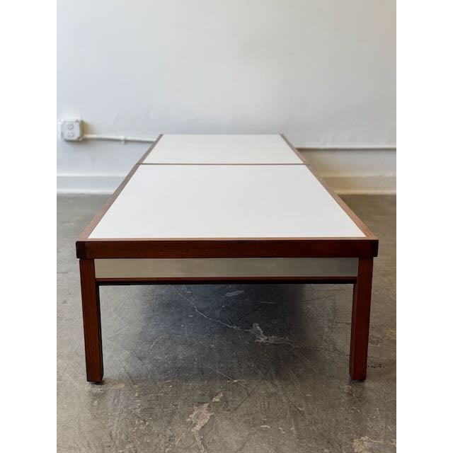 1970's Walnut, Laminate & Chrome Coffee Table For Sale - Image 11 of 12