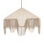 Buchanan Fabric Fringed Angled Pendant Light, Natural For Sale In Los Angeles - Image 6 of 6