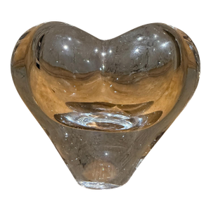 Vintage Rosenthal Lead Crystal Heart Bud Vase or Paper Weight