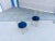 1980s Set of 4 Vintage Hollywood Regency Brass & Royal Blue Velvet Dining Chairs For Sale - Image 10 of 16