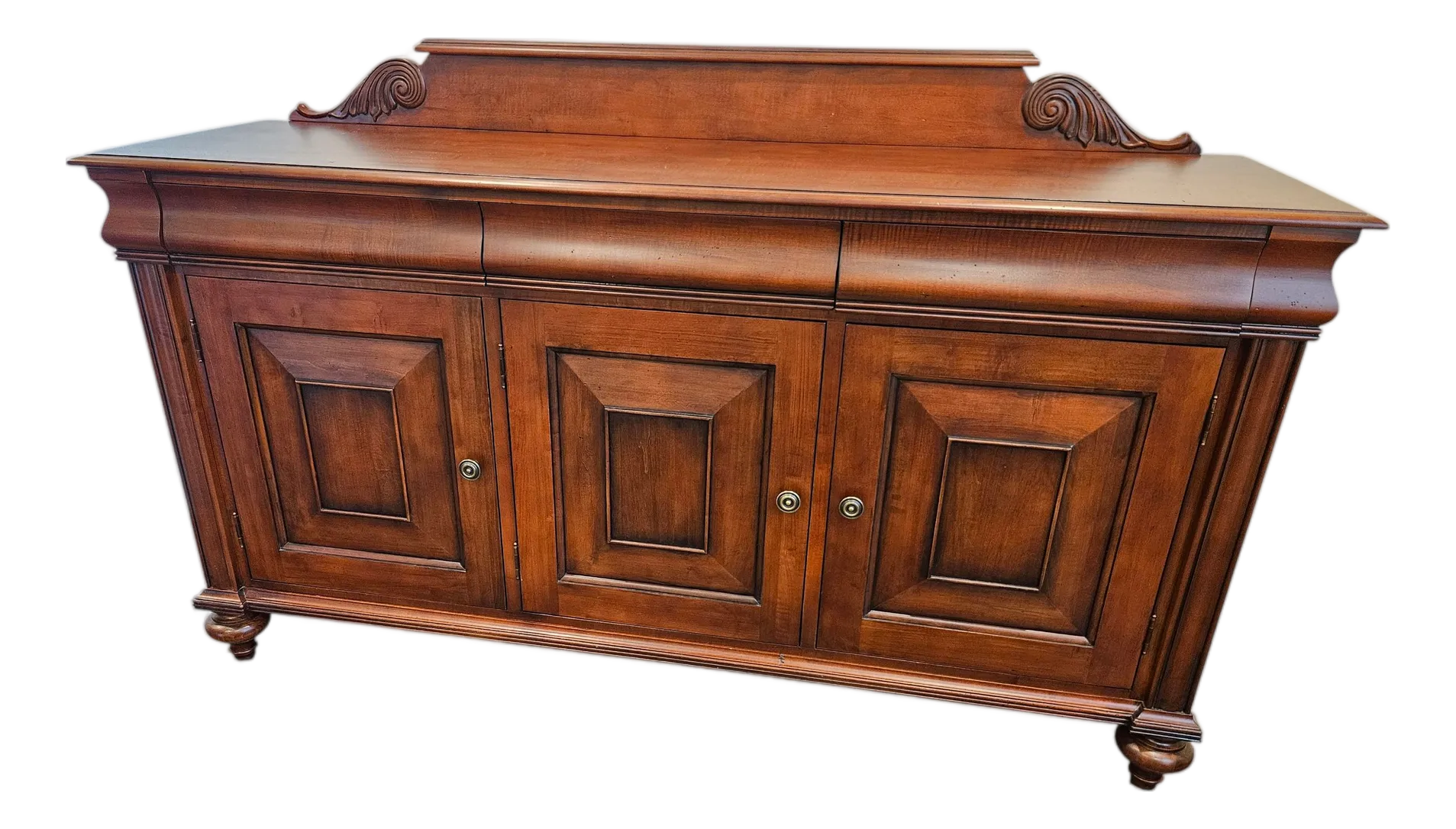 1990s Ethan Allen Saxton Empire Style Buffet Sideboard Credenza