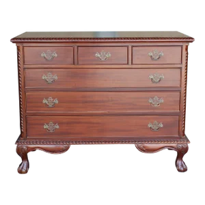 1970's Chippendale Style Chest of Drawers