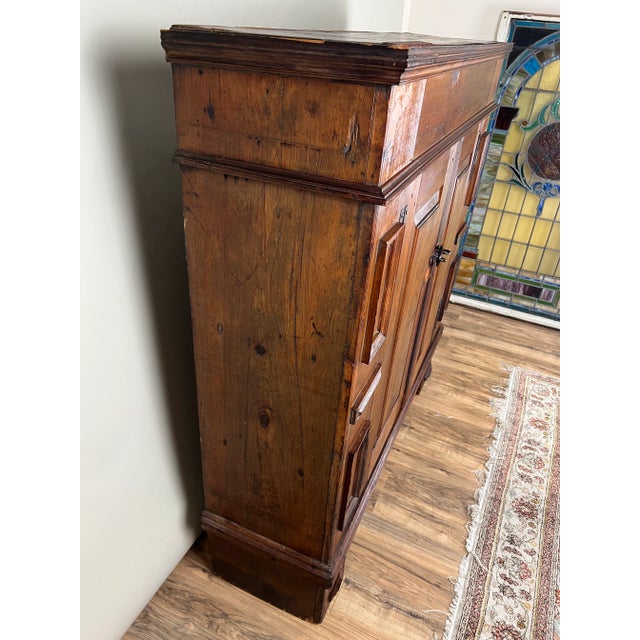 Antique Continental Pine Cupboard Probably German C. Early 18th Century For Sale - Image 9 of 12