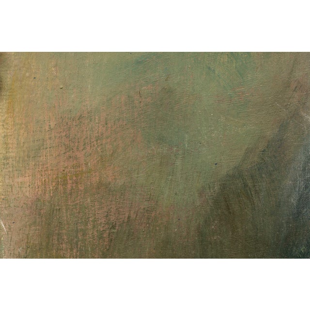 Early 20th Century Vintage Oil on Canvas Nude Portrait of Woman For Sale - Image 5 of 5