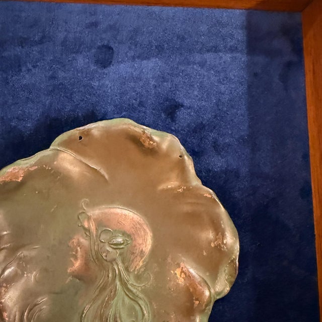 Art Deco Fair Maiden Copper Plate Signed April 4 1906 For Sale - Image 14 of 16