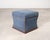 Ralph Lauren 'Florence' Storage Ottoman in Damask Blue Linen For Sale - Image 11 of 18