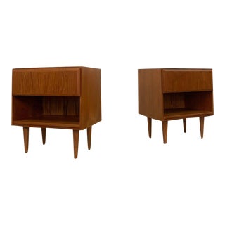 1960s Vintage Minimalist Nightstands - a Pair For Sale