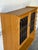 Brass Licentia Møbler Oak Glass Bookcase With Scalloped Edges Danish Mid-Century Modern 1970s For Sale - Image 8 of 11