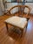 1990s Vintage Schnadig James Mont Style Horseshoe Chair - Mid Century Chinoiserie For Sale - Image 5 of 9