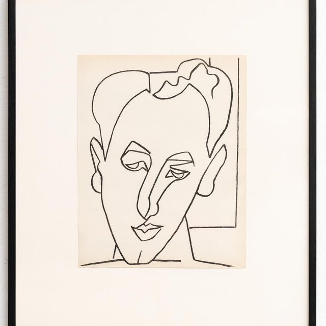 Modern Françoise Gilot, Figurative Composition, 1951, Original Lithograph, Framed For Sale - Image 3 of 13