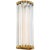 Chapman & Myers for Visual Comfort Signature Kean 14" Sconce in Antique-Burnished Brass with Clear Glass Rods For Sale