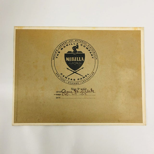 Signed Ann Steele Original Oil on Board Still Life of Bowl of Fruit. This wonderful piece emphasizes the light play on the...