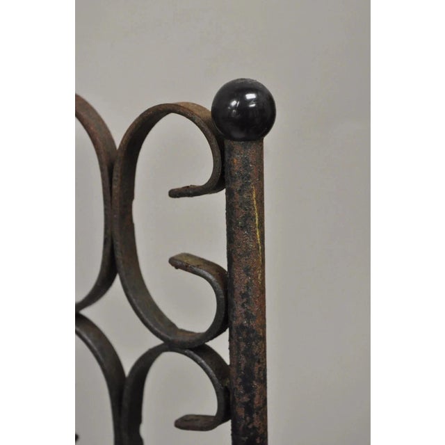 Mid 20th Century Vintage Mid Century Modern Salterini Umanoff Style Iron Scroll Side Chairs, Pair For Sale - Image 5 of 12