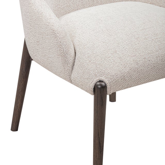 Glendale Stone White Performance Chenille Dining Chair For Sale In Los Angeles - Image 6 of 9