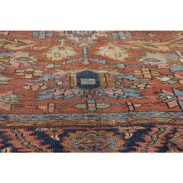 Late 19th Century Late 19th Century Persian Bakshaish Rug, 08'05 X 11'01 For Sale - Image 5 of 10