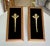 French Pair French Gilt Bronze Angle Wing Architectural Fragment Framed For Sale - Image 3 of 16