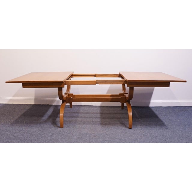 Wood Unique Furniture Solid Oak Southwestern Mediterranean 66" Trestle Dining Table 5551 – American Fiesta Finish For Sale - Image 7 of 8