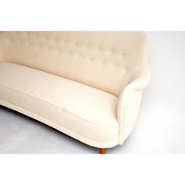Vintage Swedish Samsas Sofa attributed to Carl Malmsten, 1960s For Sale - Image 9 of 11