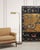 An aged and refined mid-century modern patinated brass pharmacy floor lamp made in the style and manner of similar lamps...