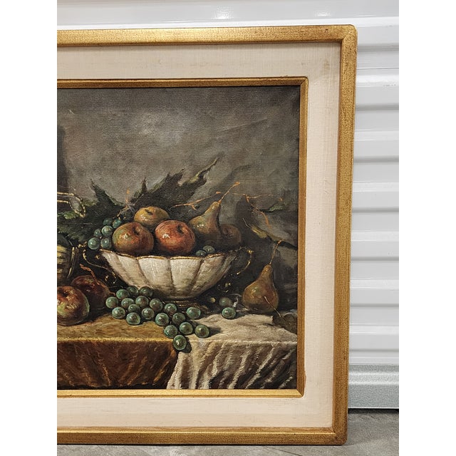 1950s Arisztid Szendy Still Life Oil Painting For Sale - Image 5 of 11