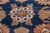 19th Century Persian Sultanabad Blue, Brown Handmade Wool Rug For Sale In New York - Image 6 of 6