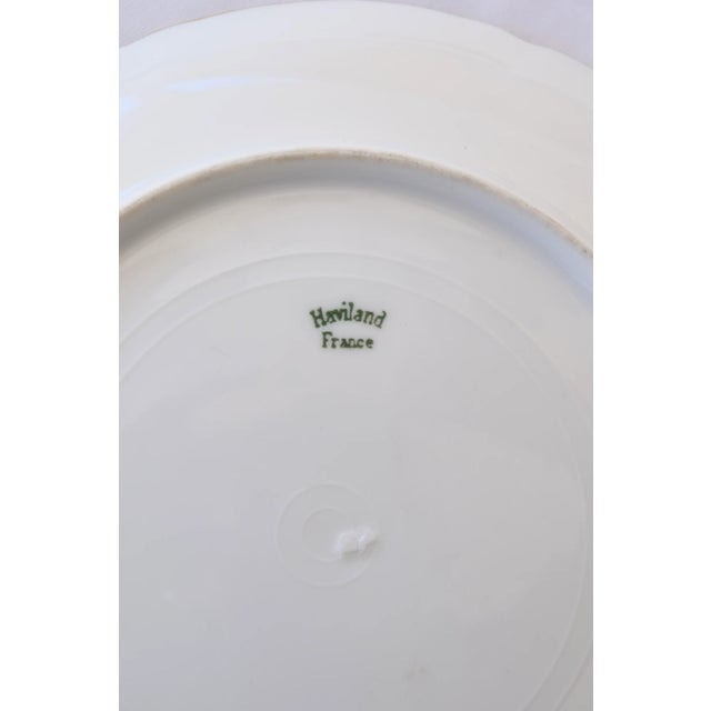 1900 - 1909 1900s Haviland France Limoges Carnation Plate For Sale - Image 5 of 6