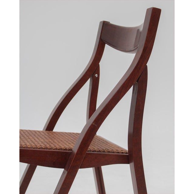 Wooden Folding Chairs in the style of Aldo Jacober, Set of 4 For Sale - Image 9 of 11