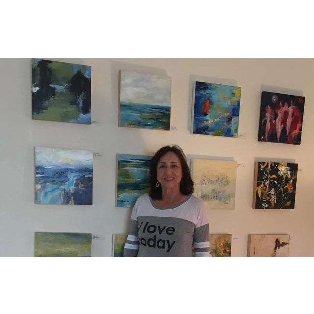 Contemporary Abstract Expressionist Watercolor Painting Titled “Above It All” on Paper For Sale - Image 4 of 4