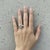 Toi et Moi Gemstone Ring: Topaz and Moissanite. Perfect "You n I" Gold Birthmonth gemstones ring. Metal: 925 silver + 14k...