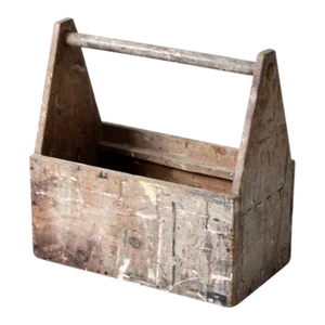 Vintage Wooden Trug Toolbox