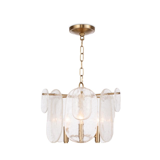 Regina Andrew Echo Glass Pendant, Natural Brass For Sale In Detroit - Image 6 of 6