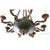 Bronze Vintage French Empire Style Gilt Bronze & Tole Flush-Mount For Sale - Image 8 of 13