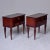 Mid Century Italian Tiger Wood Bedside Chests With Brass Tipped Legs and Hardware - Pair For Sale - Image 13 of 13