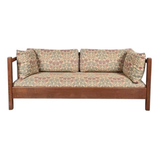 Vintage Stickley Arts & Crafts / Mission Harvey Ellis Oak Settle Sofa With Inlays For Sale