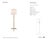 Thomas O'Brien by Visual Comfort Signature Parish Floor Lamp in Gilded Iron with Linen Shade Designer: Thomas O'Brien...