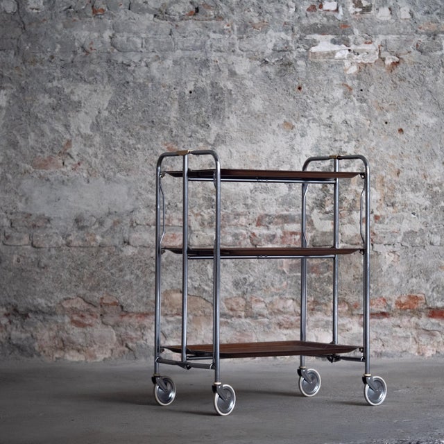 Metal Italian Serving Trolley, 1960s For Sale - Image 7 of 15