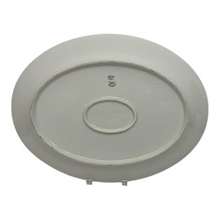 Antique Haviland & Co. Limoges France 16" Oval Serving Platter With Gold Border C. 1894-1931 For Sale