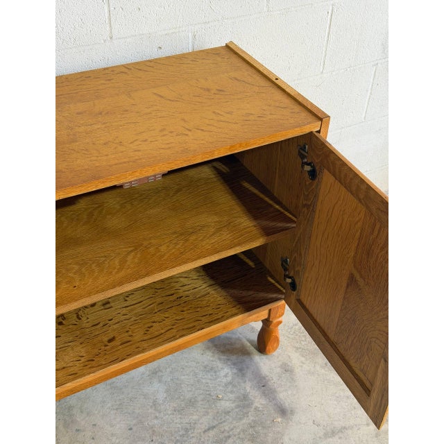Danish Oak Small Storage Cabinet Mid-Century Modern 1970s For Sale - Image 10 of 10