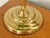 1960s Mid 20th Century Art Deco Emeraldite Shade Brass Banker Lamp With Ball Pull For Sale - Image 5 of 11