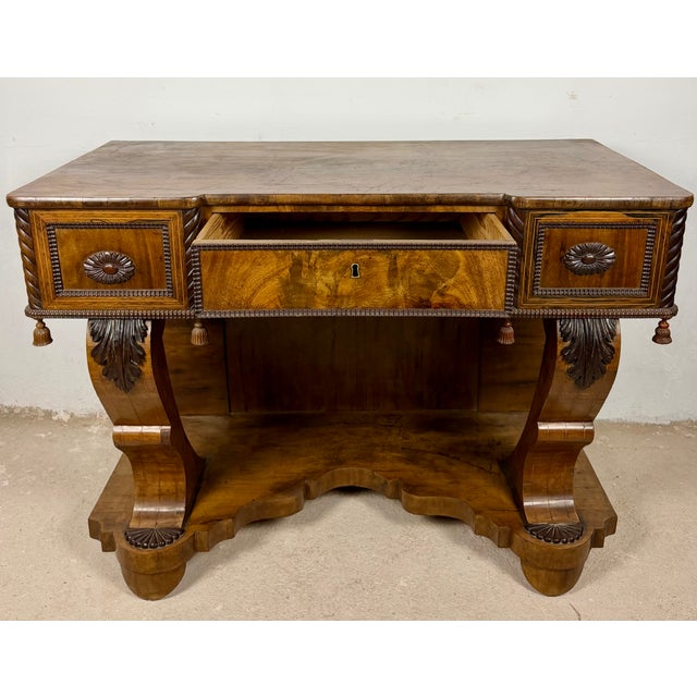 Art Deco Console Table with One Drawer, 1940 For Sale - Image 3 of 16