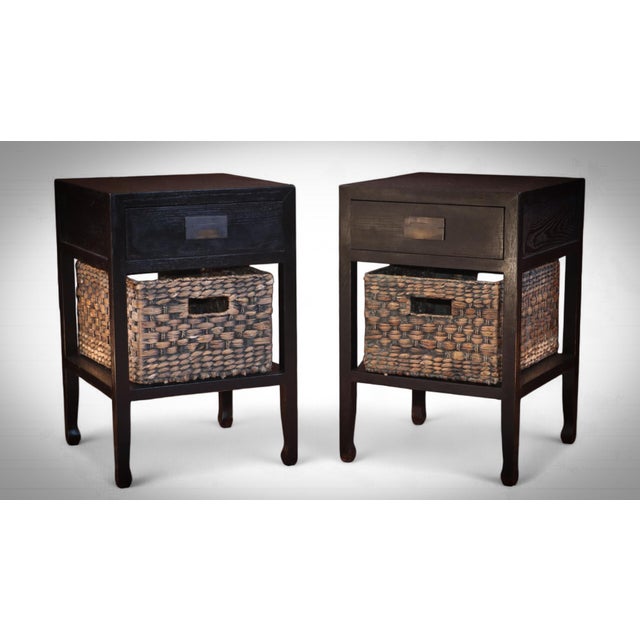 Vintage Lombok Canton Bedside Tables in Ash, 2010s, Set of 2 For Sale - Image 3 of 18