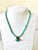 Lovely turquoise Beaded necklace with sterling silver and turquoise pendant designed by Matthew Izzo.