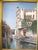 Federico Del Campo Ornate Gilt Frame Venice Canal Antique Oil Painting For Sale - Image 4 of 10