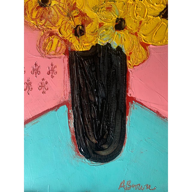 2020s Original Contemporary Alexandra Brown Pop Still Life Oil Painting Framed For Sale - Image 5 of 5