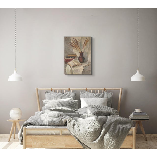 Along With Autumn Original Impressionistic Oil Painting Still Life by Anna Novick For Sale - Image 4 of 8