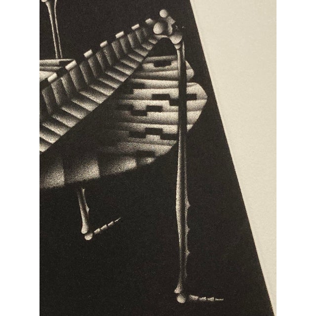 Black Mario Avati, Cricket, 1970, Mezzotint Print For Sale - Image 8 of 15