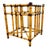 Mid-Century Modern Bamboo Dining Set With Leather Wraps & 54" Beveled Glass Top For Sale - Image 3 of 9