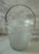 Mid-Century Modern Vintage Frosted Glass Small Ice Bucket For Sale - Image 3 of 8