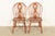 American Ethan Allen Style American Colonial Solid Oak Spindle Back Windsor Side Chairs or Dining Chairs, Pair For Sale - Image 3 of 10