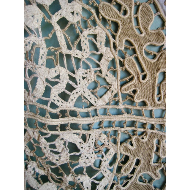 Mid 19th Century French Napoleon III Castel Size Lace Curtains For Sale - Image 10 of 16